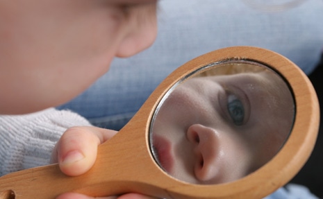 child mirror, reflection, voiceamerica