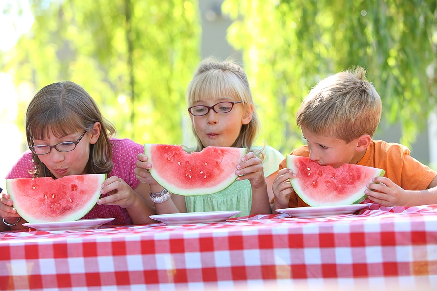 Children-eating-watermelon